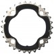 Shimano FC-M6000 Deore 10 speed triple middle chainring 30T-AN, black