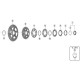 Shimano CS-HG800-11 lock ring and spacer Shimano CS-HG800-11 lock ring and spacer