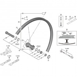 Shimano HB-M8010 hub axle unit