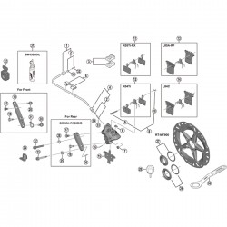 Shimano BR-R9270 caliper fixing bolt, 30 mm Shimano BR-R9270 caliper fixing bolt, 30 mm