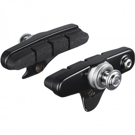 Shimano R55C4 Ultegra R8100 cartridge brake shoe calliper mount, alloy rim, black, pair