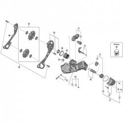 Shimano RD-RX805-GS bracket axle unit for normal type Shimano RD-RX805-GS bracket axle unit for normal type