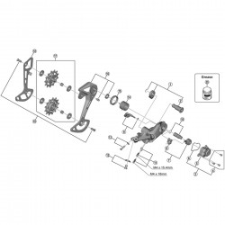 Shimano RD-M5100 outer plate assembly, SGS
