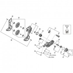 Shimano RD-M5130-GS outer plate assembly, GS