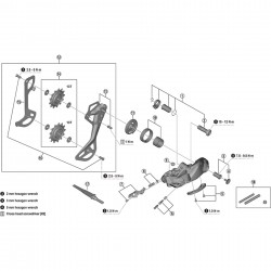 Shimano RD-M6250-SGS outer plate assembly, SGS Shimano RD-M6250-SGS outer plate assembly, SGS