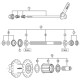 Shimano FH-M525A complete freewheel body Shimano FH-M525A complete freewheel body