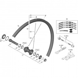 Shimano WH-MT15-A-F15-275 spoke, 268 mm Shimano WH-MT15-A-F15-275 spoke, 268 mm