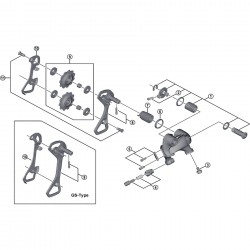Shimano RD-4700 inner plate for SS-type
