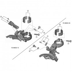 Shimano FD-M3000 Clamp band adapter, 28.6 mm Shimano FD-M3000 Clamp band adapter, 28.6 mm