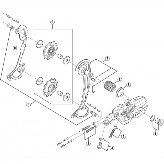 Shimano RD-M592 inner plate Shimano RD-M592 inner plate