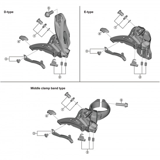 Shimano FD-M7020 chain catcher and fixing bolt, M4 x 5 mm Shimano FD-M7020 chain catcher and fixing bolt, M4 x 5 mm