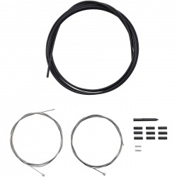 Shimano MTB gear cable set with stainless steel inner wire, black