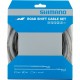 Shimano Road gear cable set with stainless steel inner wire, black Shimano Road gear cable set with stainless steel inner wire, black