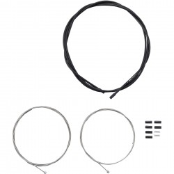 Shimano Road gear cable set, steel inner wire, SIS outer and outer caps black Shimano Road gear cable set, steel inner wire, SIS outer and outer caps black