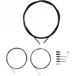 Shimano Road gear cable set, Polymer coated inners, black Shimano Road gear cable set, Polymer coated inners, black