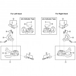 Shimano SL-M770 SL fixing bolts M4, pair