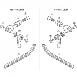 Shimano SL-BS79 lever fixing screw, M5 x 19 mm, rear