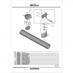 Shimano BM-E8010 upper case assembly 250 mm Shimano BM-E8010 upper case assembly 250 mm