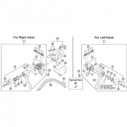 Shimano ST-1055 lever axle bushing unit