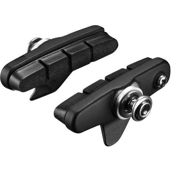 Shimano R55C4 105 R7000 cartridge brake shoe calliper mount, alloy rim, black, pair