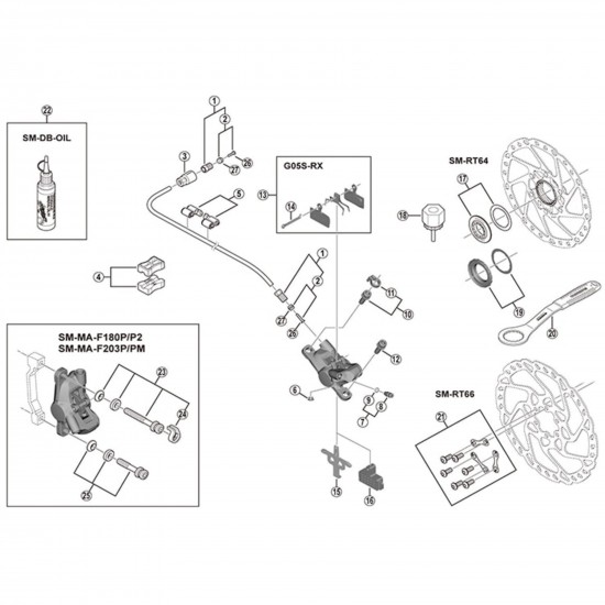 Shimano SM-BH59 2.3 mm bore size olive and insert, J-Kit / standard fit compatible Shimano SM-BH59 2.3 mm bore size olive and insert, J-Kit / standard fit compatible