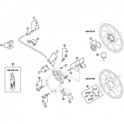Shimano BR-M395 connecting bolt unit Shimano BR-M395 connecting bolt unit