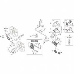 Shimano SM-RT76 rotor fixing bolt unit