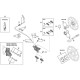 Shimano BR-M465 lock ring and washer, black Shimano BR-M465 lock ring and washer, black