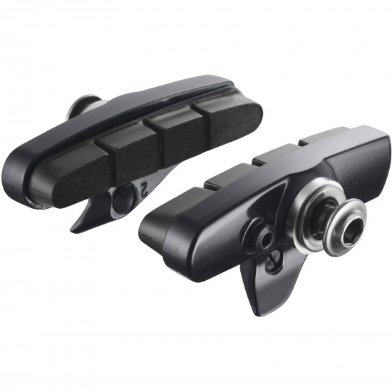 Shimano R55C4 105 R7010 cartridge brake shoe direct mount, alloy rim, black, pair