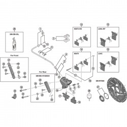 Shimano BR-R9170 calliper fixing bolt A