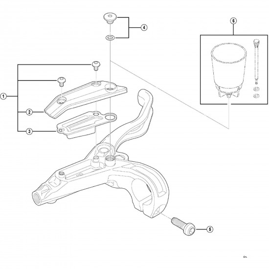 Shimano BL-M445 bleed screw and seal Shimano BL-M445 bleed screw and seal