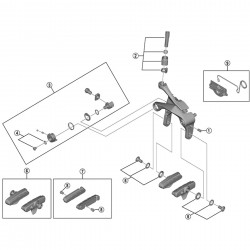 Shimano BR-R7000 quick release assembly Shimano BR-R7000 quick release assembly