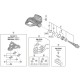 Shimano PD-R9100 pedal axle assembly, left hand Shimano PD-R9100 pedal axle assembly, left hand
