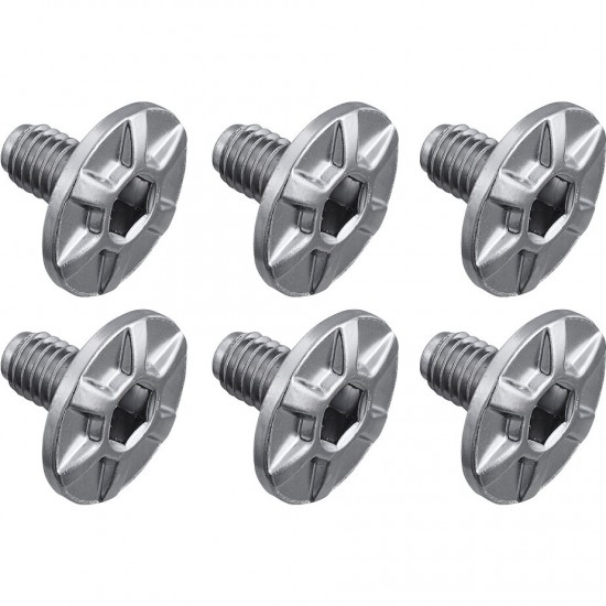 Shimano PD-R9100 cleat fixing bolt, M5 x 8 mm, pack of 6 Shimano PD-R9100 cleat fixing bolt, M5 x 8 mm, pack of 6