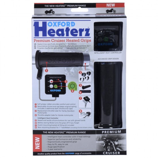 Oxford HotGrips Premium Cruiser with v8 switch