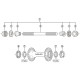 Shimano HB-7710 front Track hub nut