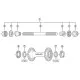 Shimano HB-7710 front Track hub nut