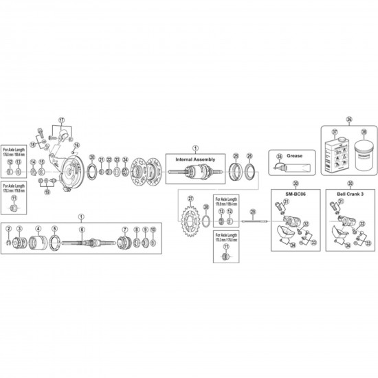 Shimano 16T sprocket for Nexus geared hubs