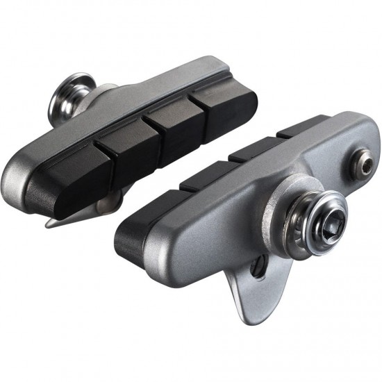 Shimano R55C3 Ultegra R6700 cartridge brake shoe calliper mount, alloy rim silver, pair