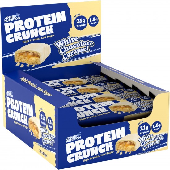 Applied Nutrition Protein Crunch Bar - Milk Chocolate Caramel - 62g x Box of 12