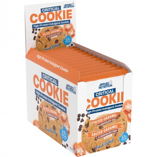 Applied Nutrition Protein Critical Cookie - Double Chocolate - 73g x Box of 12 Applied Nutrition Protein Critical Cookie - Double Chocolate - 73g x Box of 12