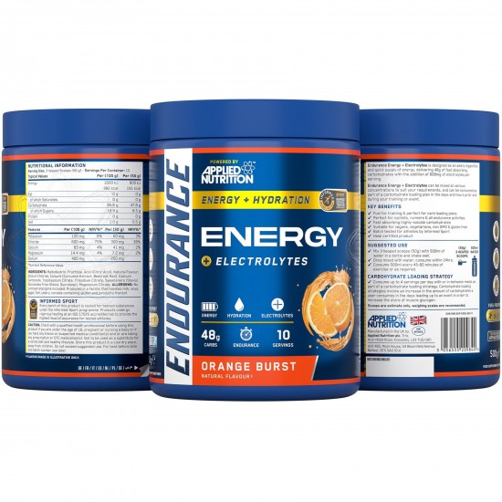 Applied Nutrition Endurance Breathe Energy and Hydration Powder - Blackcurrent - 500g Applied Nutrition Endurance Breathe Energy and Hydration Powder - Blackcurrent - 500g