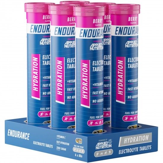 Applied Nutrition Endurance Hydration Electrolyte Tablets - Lemon and Lime - 6 x 20 Tabs Applied Nutrition Endurance Hydration Electrolyte Tablets - Lemon and Lime - 6 x 20 Tabs