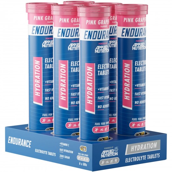 Applied Nutrition Endurance Hydration Electrolyte Tablets - Lemon and Lime - 6 x 20 Tabs Applied Nutrition Endurance Hydration Electrolyte Tablets - Lemon and Lime - 6 x 20 Tabs