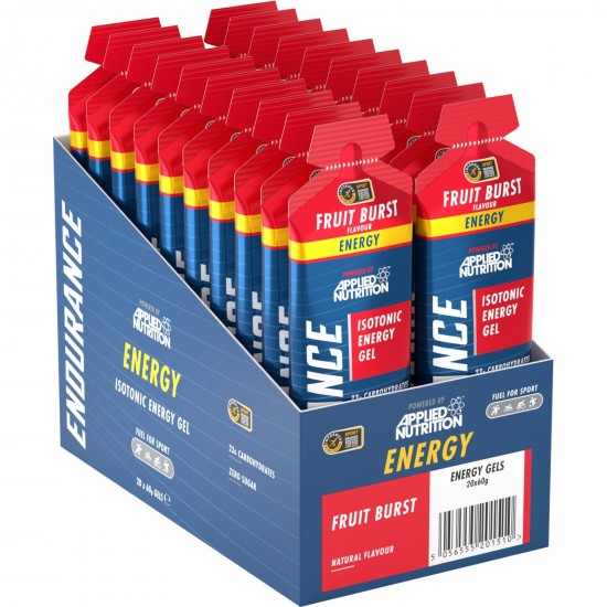Applied Nutrition Endurance Isotonic Energy Gel - Blackcurrant - 60ml x Box 20 Applied Nutrition Endurance Isotonic Energy Gel - Blackcurrant - 60ml x Box 20