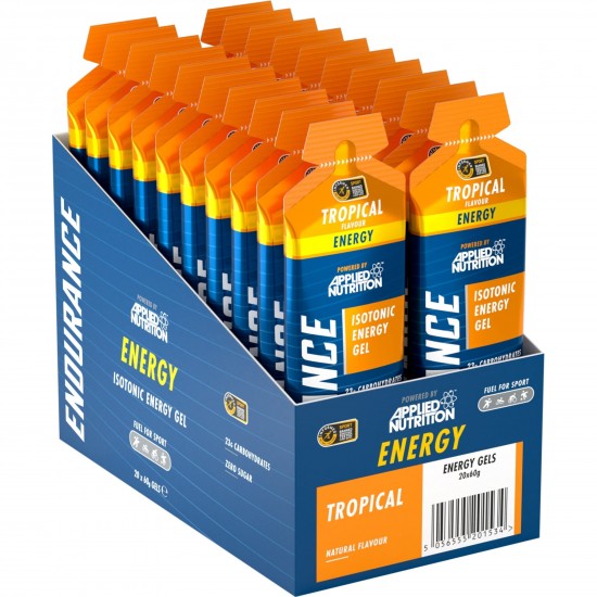 Applied Nutrition Endurance Isotonic Energy Gel - Blackcurrant - 60ml x Box 20 Applied Nutrition Endurance Isotonic Energy Gel - Blackcurrant - 60ml x Box 20