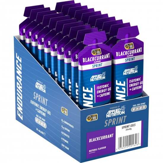 Applied Nutrition Endurance Sprint Isotonic Energy Gel Caffeine - Fruit Brust - 60ml x Box 20 Applied Nutrition Endurance Sprint Isotonic Energy Gel Caffeine - Fruit Brust - 60ml x Box 20