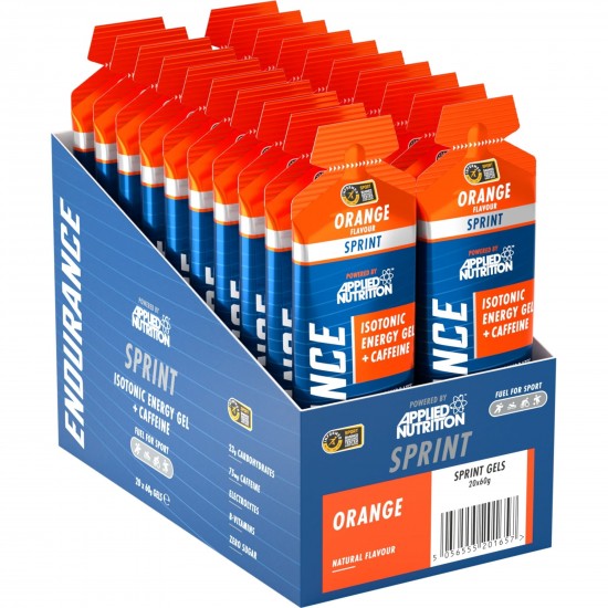 Applied Nutrition Endurance Sprint Isotonic Energy Gel Caffeine - Fruit Brust - 60ml x Box 20 Applied Nutrition Endurance Sprint Isotonic Energy Gel Caffeine - Fruit Brust - 60ml x Box 20