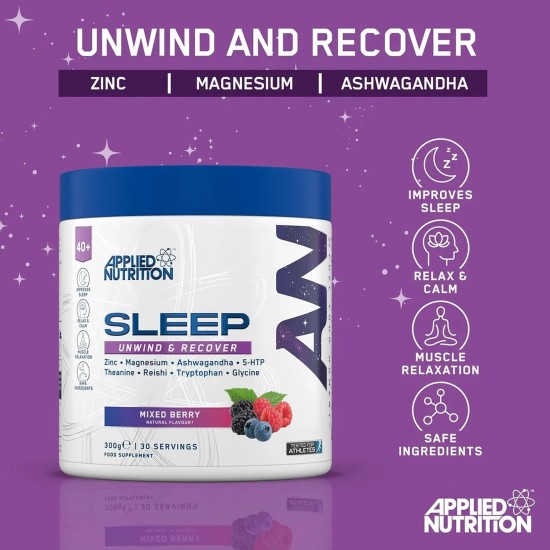 Applied Nutrition Vitality Sleep Support Powder - Mixed Berry - 300g