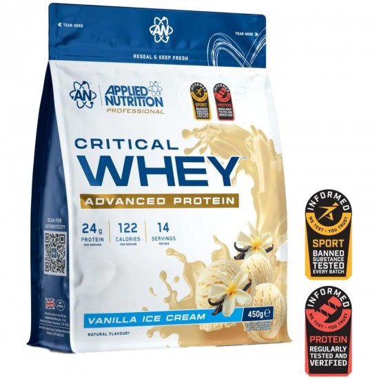 Applied Nutrition Critical Whey Protein Powder - Chocolate - 450g